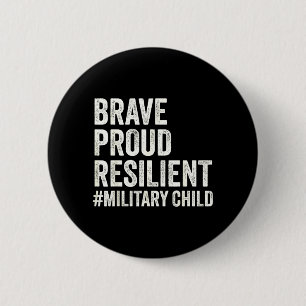 Military Child Kid Purple Up for Military Kids 6 Cm Round Badge