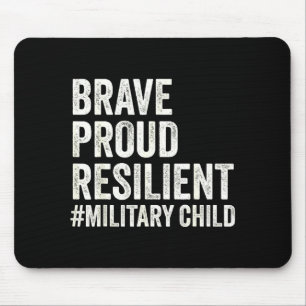 Military Child Kid Purple Up for Military Kids Mouse Pad