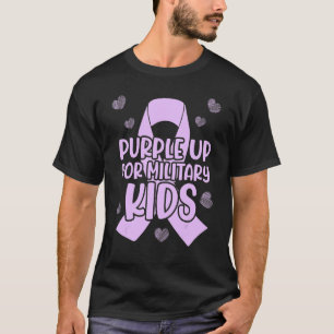 Military Child Month Awareness Purple Up For Milit T-Shirt