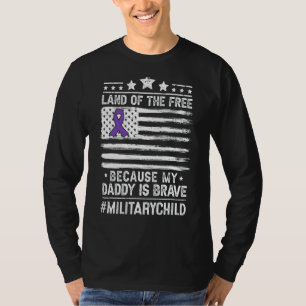 Military Child Month For Kids Daddy Proud Military T-Shirt