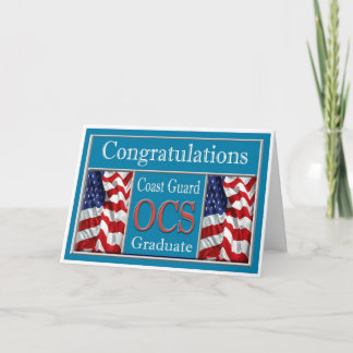 Military Coast Guard OCS Graduation Card