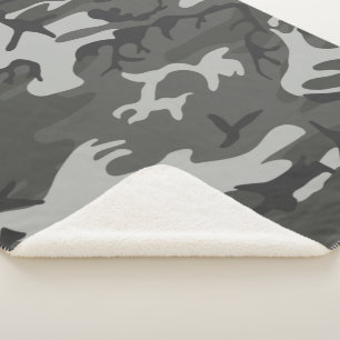Military colours sherpa blanket