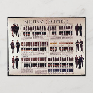 Military Courtesy Postcard