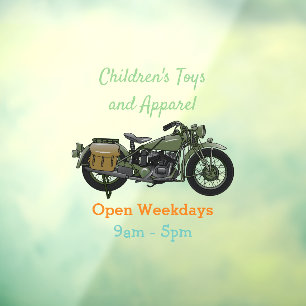 Military cruiser motorcycle cartoon illustration