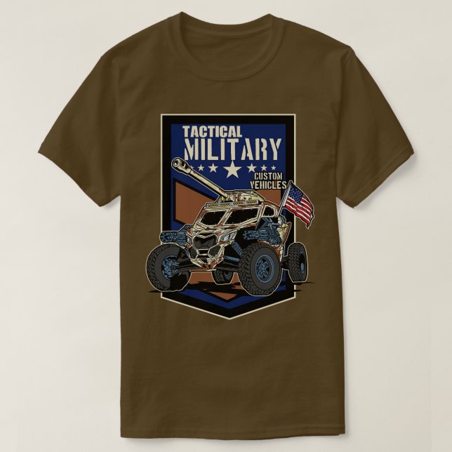 MILITARY CUSTOM VEHICLES T-Shirt (Design Front)