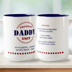 Military Dad Veterans Personalised Father's Two-Tone Coffee Mug
