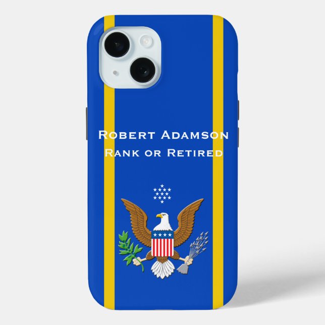 Military Defence emblem personalise Case-Mate iPhone Case (Back)