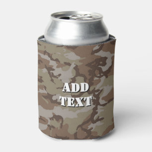Military Desert Camouflage Pattern Can Cooler