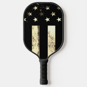 Military Desert Sepia American Flag Custom Pickleball Paddle