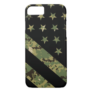 Military Digital Camouflage US Flag Case-Mate iPhone Case