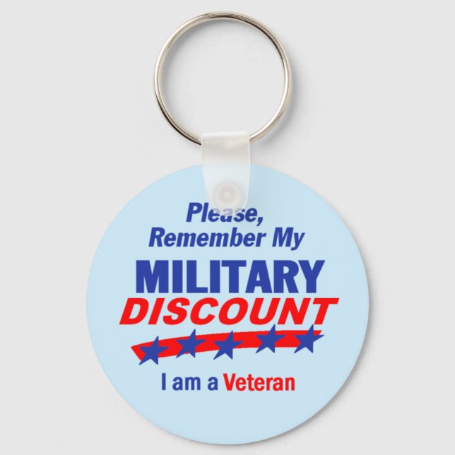 MILITARY DISCOUNT Keychain (Front)