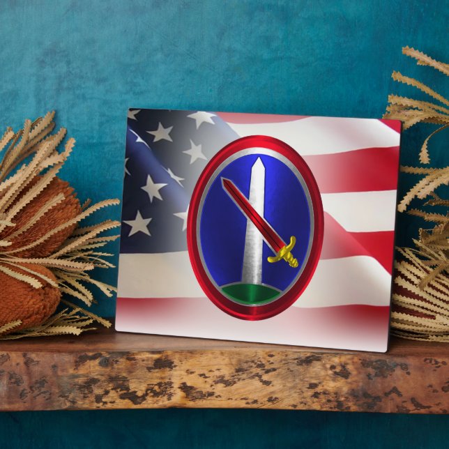 Military District Washington  Plaque (Side)