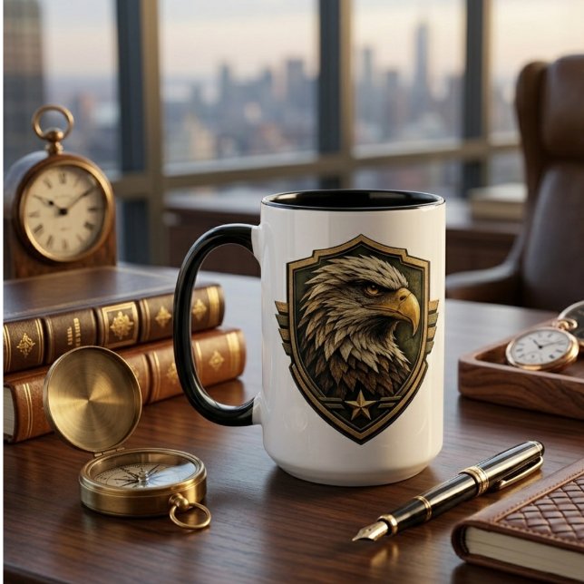Military Eagle Crest Emblem Mug (Creator Uploaded)