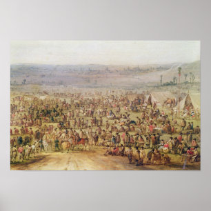 Military Encampment Poster