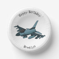Military fighter jet plane cartoon