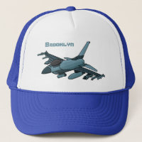 Military fighter jet plane cartoon
