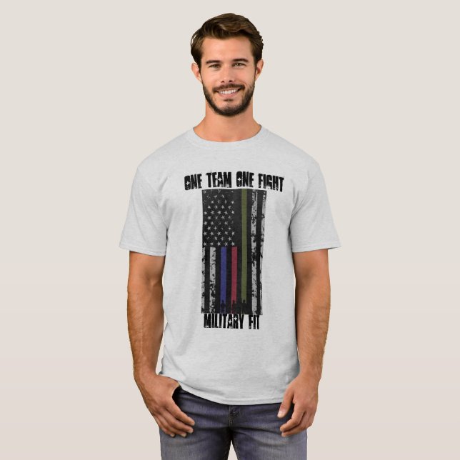 Military Fit t-shirt flag (Front Full)