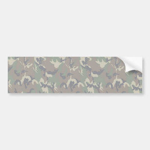 Military Forest Camouflage Background Lightened Bumper Sticker
