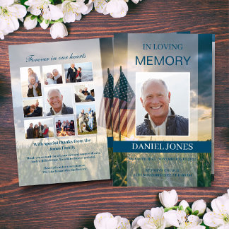 Military Funeral Program Template
