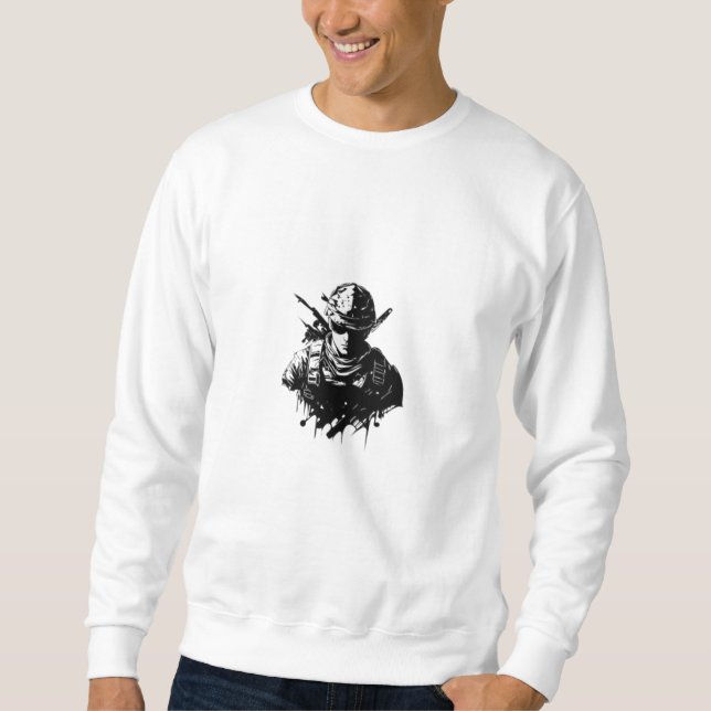 Military Gaming Design Sweatshirt (Front)