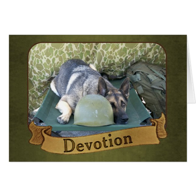 Military German Shepherd (Front Horizontal)