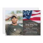 Military Going Away Party USA Flag Patriotic Photo