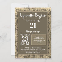 Military Gold Camouflage Glitter Birthday Party
