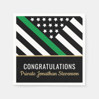 Military Graduation Party Army Patriotic Napkin