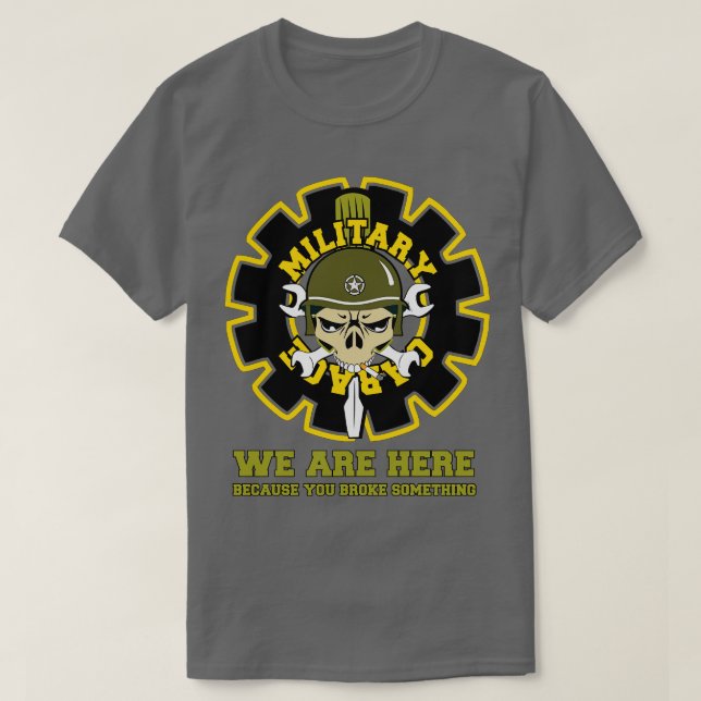 Military Grage  Garage T-Shirt (Design Front)