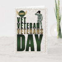 Military Green and Tan Camouflage Veterans Day