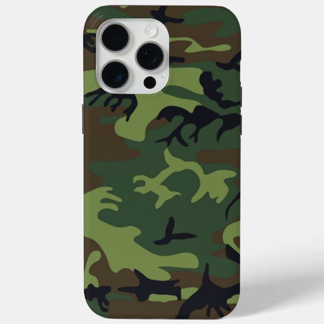 Military Green Camouflage Case-Mate iPhone Case (Back)