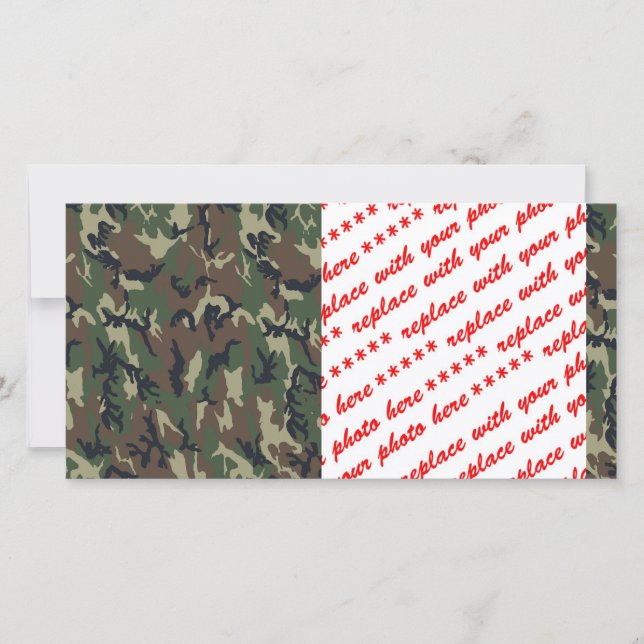 Military Green Camouflage Pattern (Front)