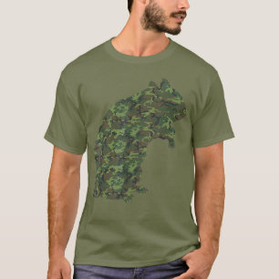 Military Hamster Camo Print US Rodent Pet Men T-Shirt