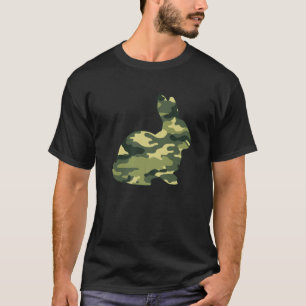 Military Hare Camo Men Print US Leveret Pet Vetera T-Shirt