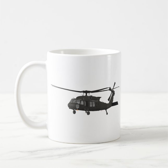 Military Helicopter Coffee Mug (Left)