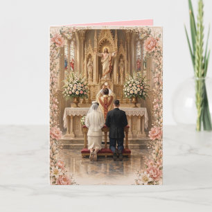 Military Holy Eucharist Catholic Wedding Invitation