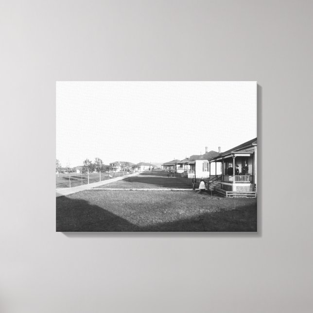 Military Homes in Residential Area of Fort Meade Canvas Print (Front)