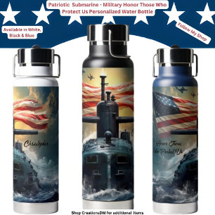 Military Honour Those Who Protect Us Personalised Water Bottle