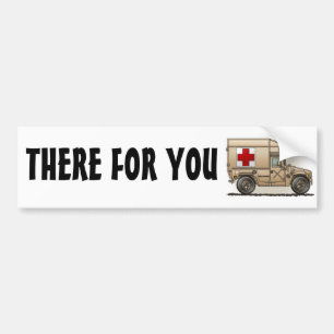 Military Hummer Ambulance Bumper Sticker TFY