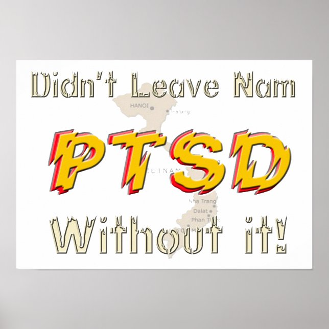 Military Humourous PTSD Poster (Front)