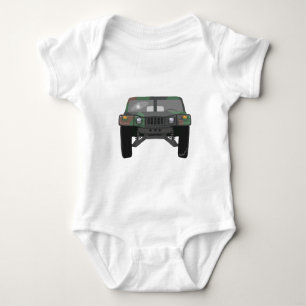 Military Humvee H1 Baby Bodysuit