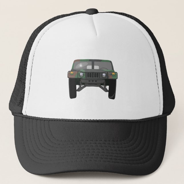 Military Humvee H1 Trucker Hat (Front)