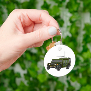 Military Humvee Off-Road Tactical Vehicle Key Ring