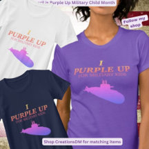 Military - I Purple Up for Military Kids Submarine