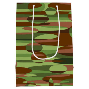 Military Inspired Green and Brown Gift bag