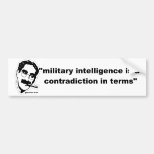military intelligence bumper sticker