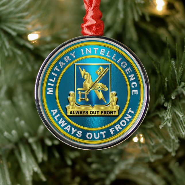 MILITARY INTELLIGENCE METAL TREE DECORATION (Tree)