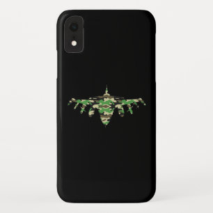 Military Jet camouflage fighter aircraft silhouett Case-Mate iPhone Case