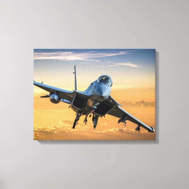 Military jet canvas print (Front)