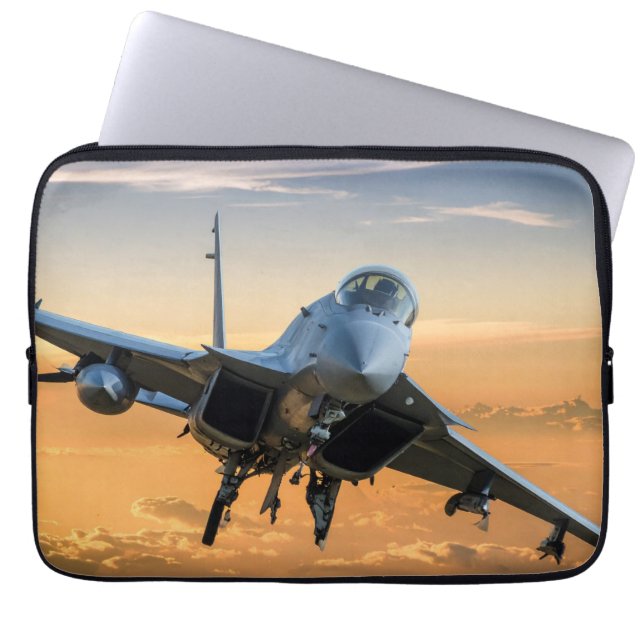 Military jet laptop sleeve (Front)
